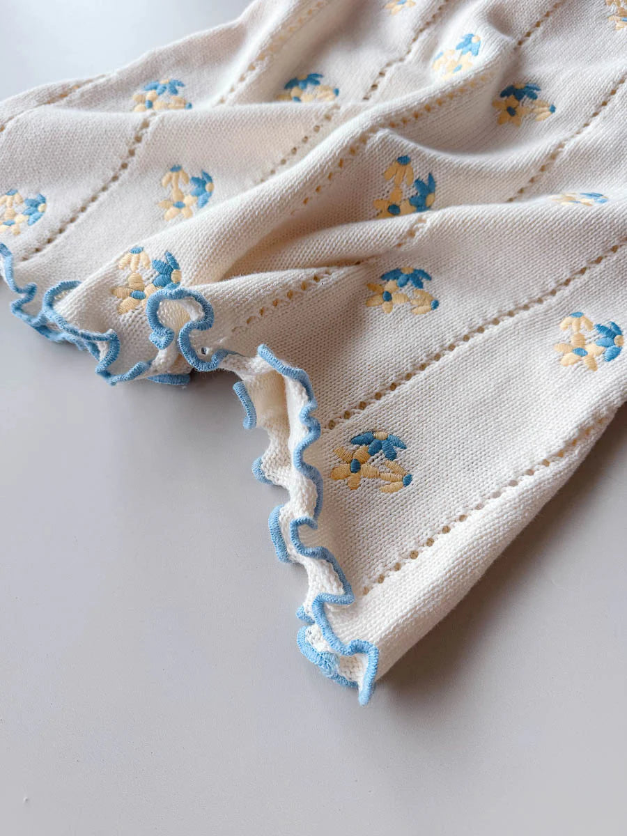 Bloom Pointelle Tie Dress - Pansy