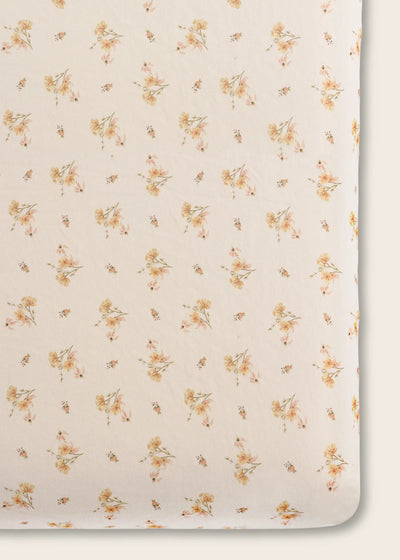 Dainty Floral Crib Sheet