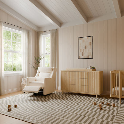 Babyletto Kiwi Plus Power Recliner and Swivel Glider with Power Adjustable Headrest and USB Port