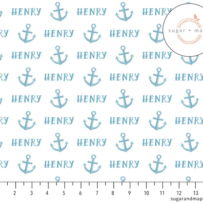 Sugar + Maple Personalized Stretchy Blanket | Anchor - Twinkle Twinkle Little One