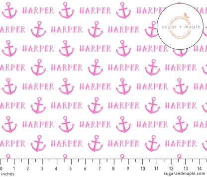 Sugar + Maple Personalized Bib | Anchors - Twinkle Twinkle Little One
