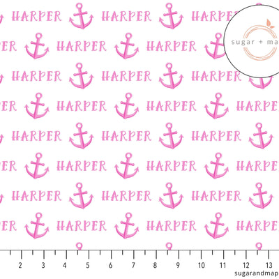 Sugar + Maple Personalized Stretchy Blanket | Anchor - Twinkle Twinkle Little One