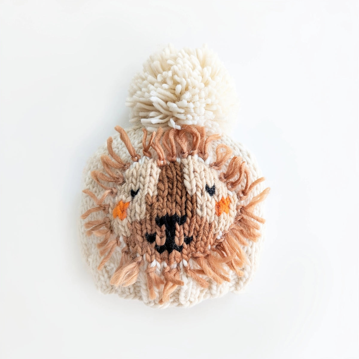 Lion Hand Knit Beanie Hat