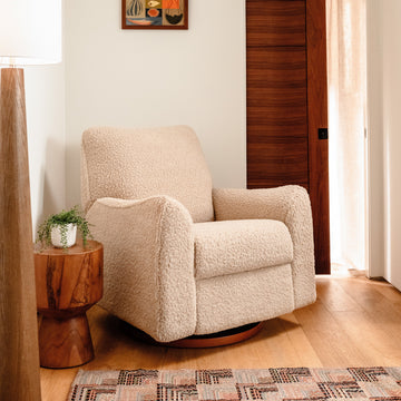Babyletto Sunday Power Recliner and Swivel Glider in Shearling - Twinkle Twinkle Little One