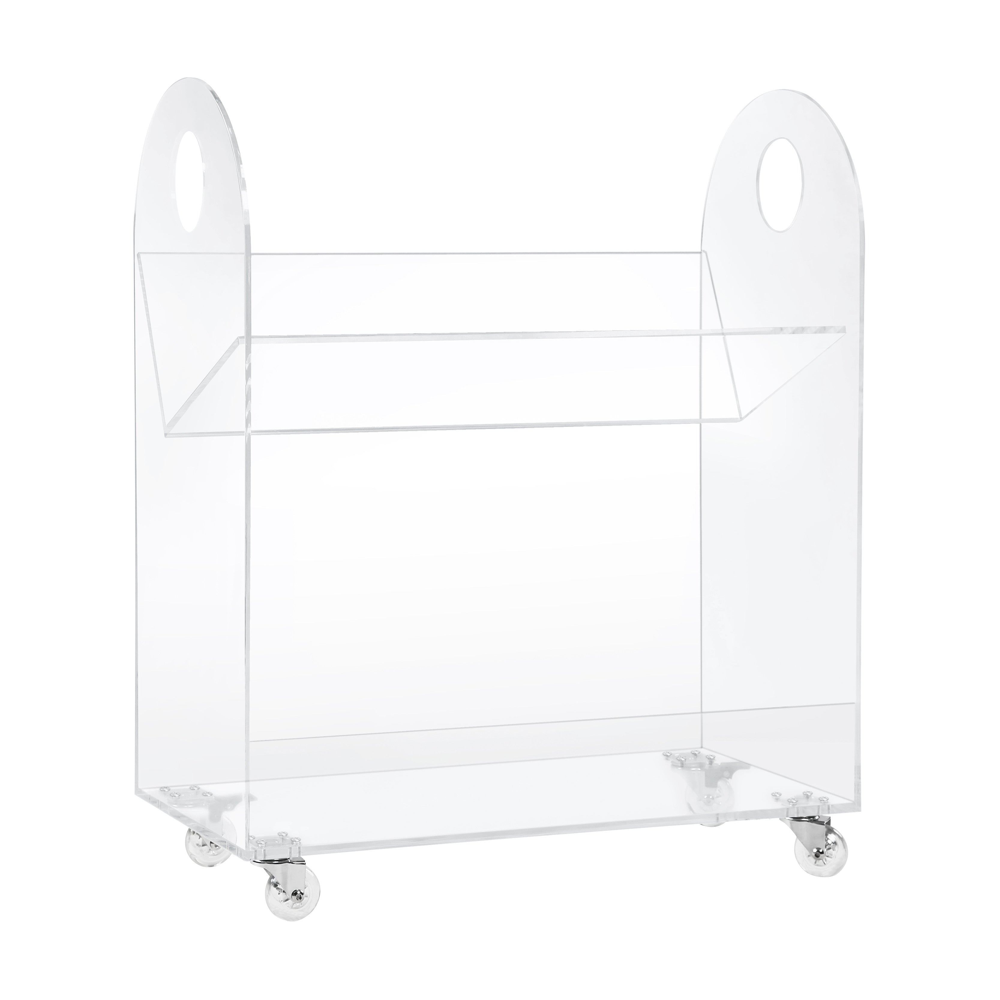 Babyletto Presto Acrylic Bookcase and Cart - Twinkle Twinkle Little One