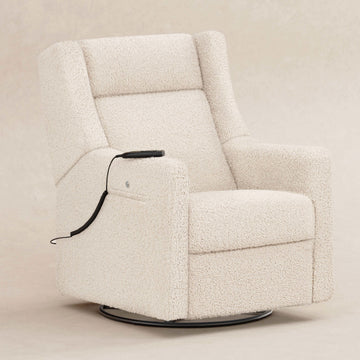 Babyletto Kiwi Deluxe Power Recliner & Swivel Glider with Heat and Massage - Twinkle Twinkle Little One