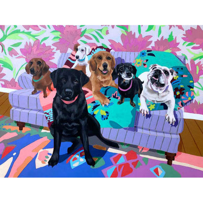 Dog Tales - Pup Pals Stretched Canvas Wall Art - Twinkle Twinkle Little One