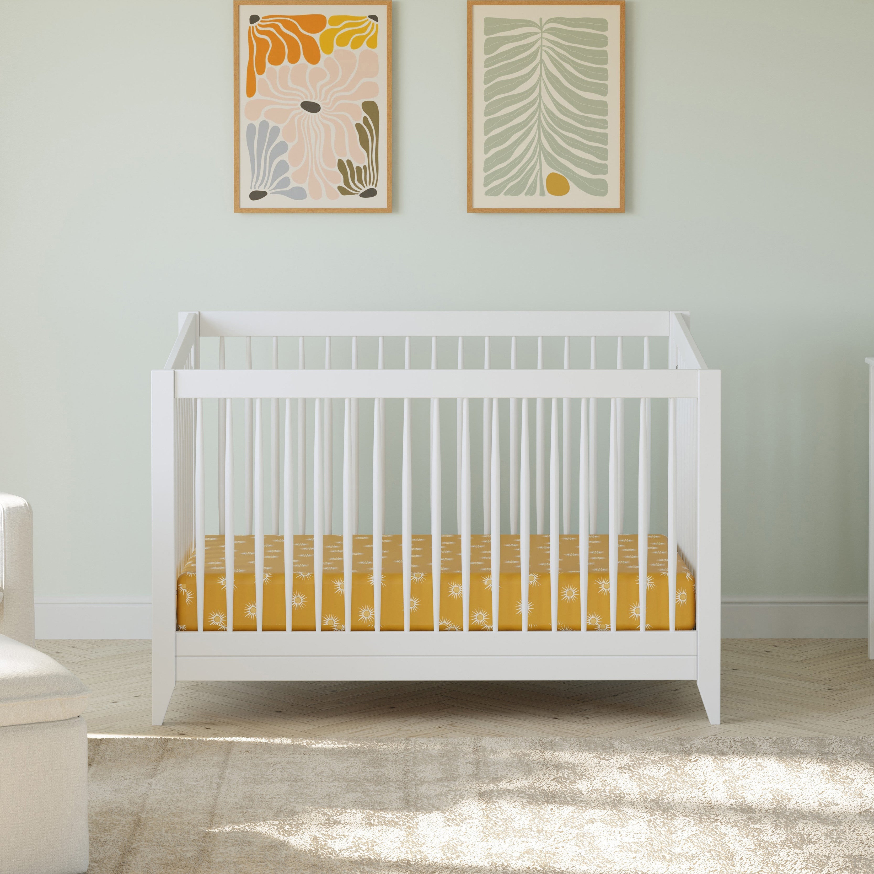 Babyletto Sprout 4-in-1 Convertible Crib with Toddler Bed Conversion Kit