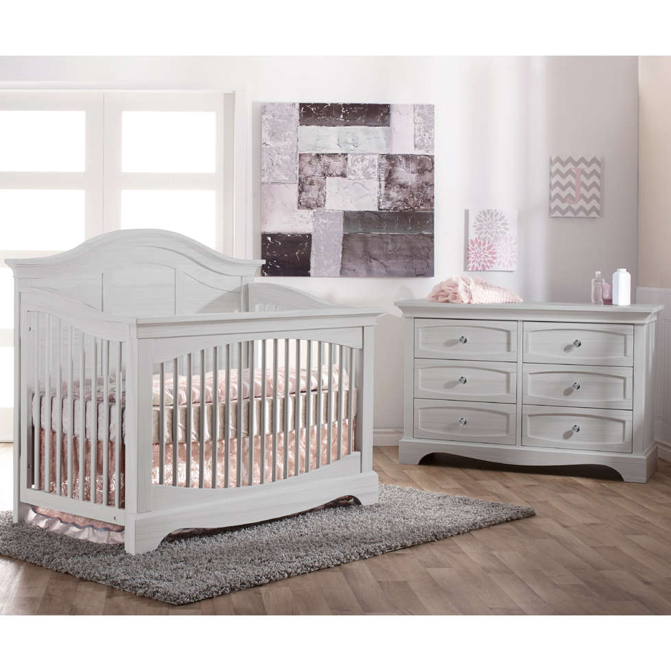 Pali Enna Forever Crib + Double Dresser Set - 0