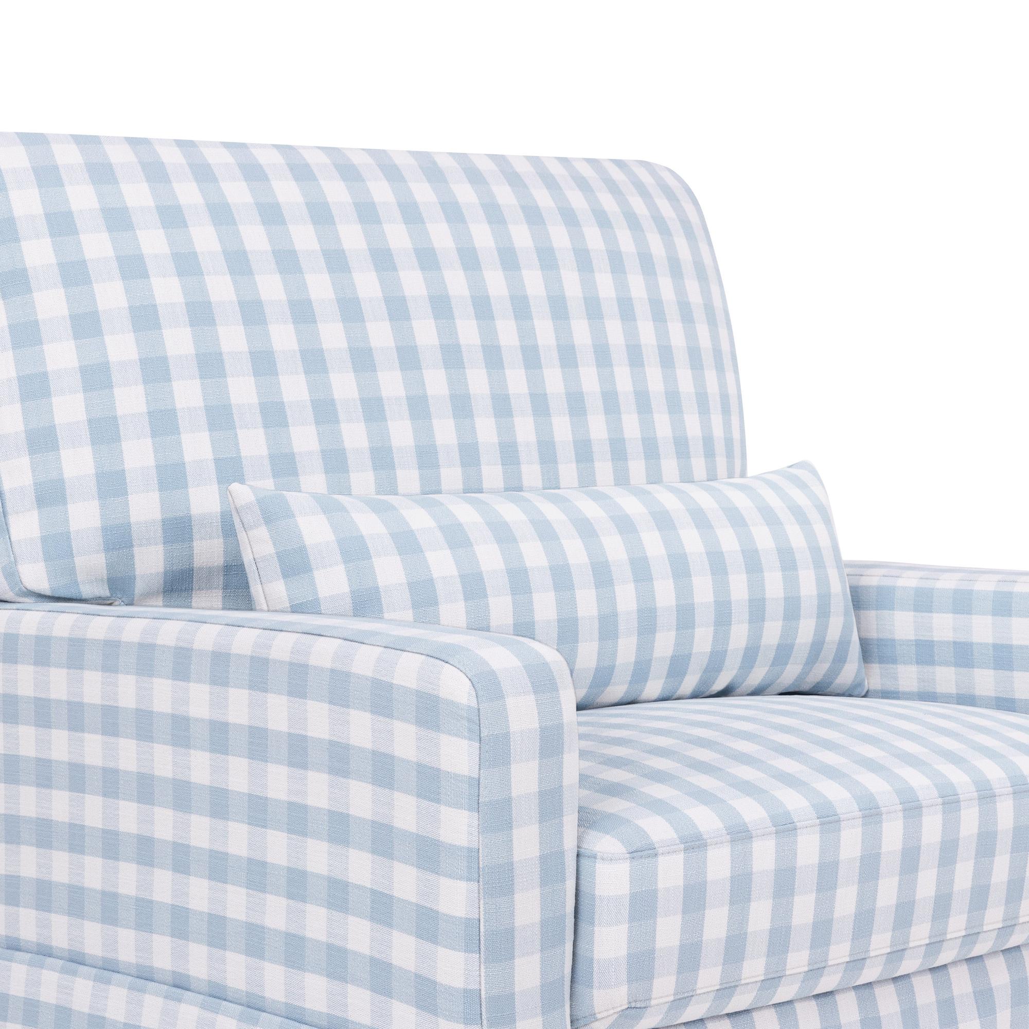 Namesake Crawford Pillowback Chair and a Half Comfort Swivel Glider