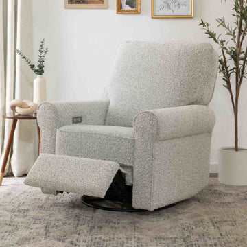 Monogram by Namesake Monroe Power Recliner and Swivel Glider in Boucle - Twinkle Twinkle Little One