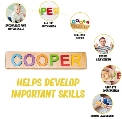 Custom Personalized Wooden Name Puzzle - Made in the USA! - Twinkle Twinkle Little One