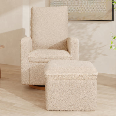 Babyletto Cali Storage Ottoman in Shearling