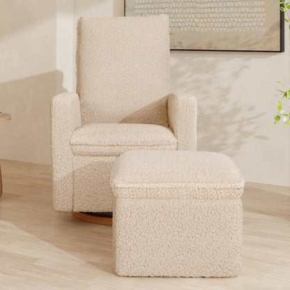 Babyletto Cali Storage Ottoman in Shearling