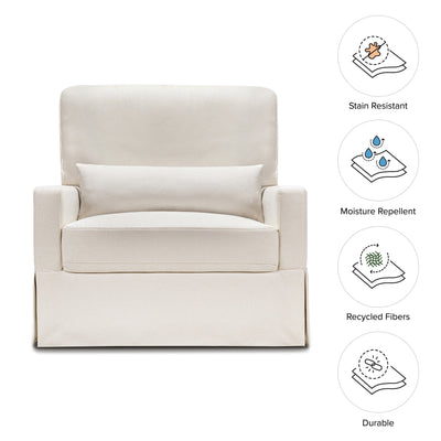 Namesake Crawford Pillowback Chair and a Half Comfort Swivel Glider