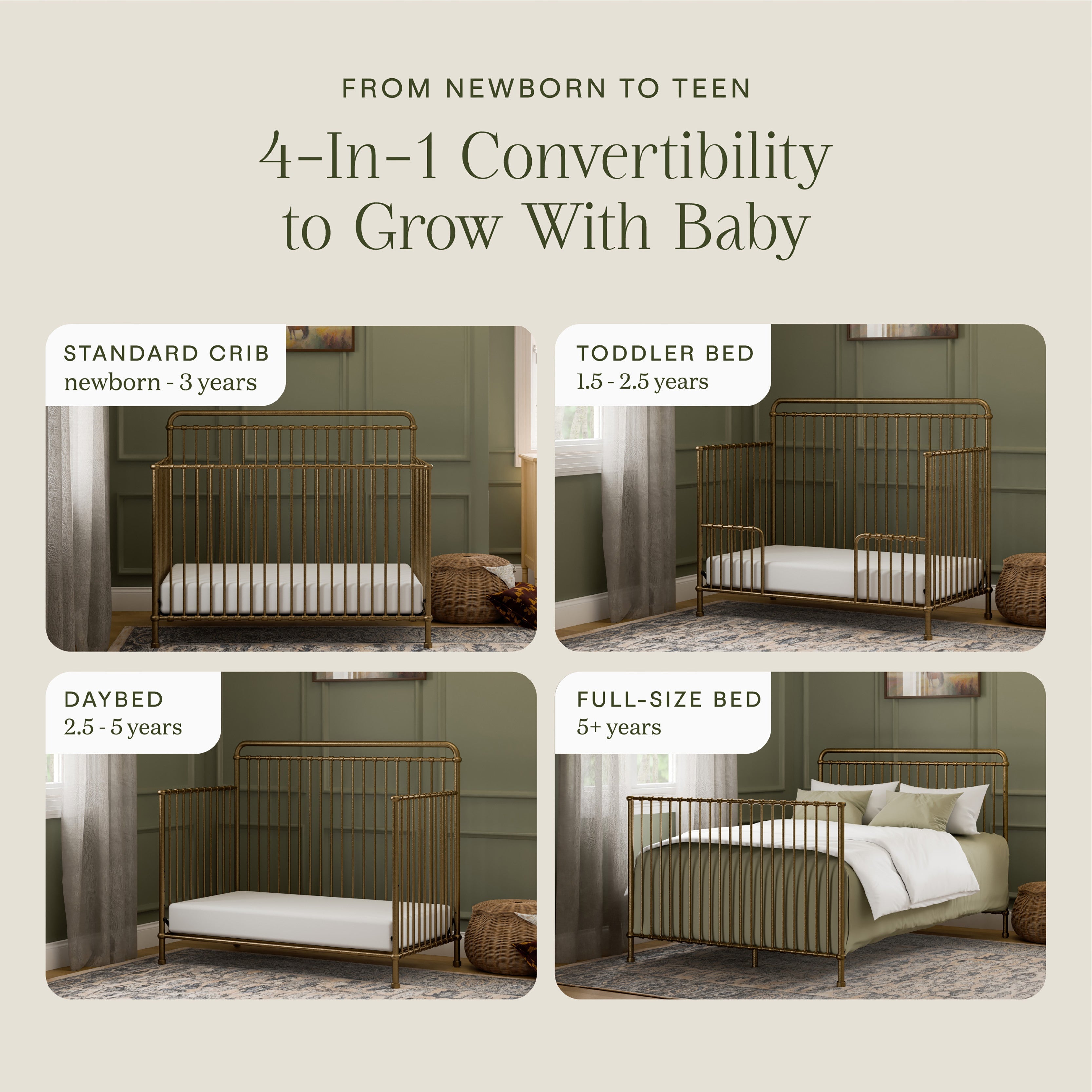 Namesake Winston 4-in-1 Convertible Crib