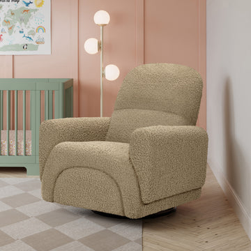 Babyletto Rainbow Recliner and Swivel Glider in Teddy Loop - Twinkle Twinkle Little One