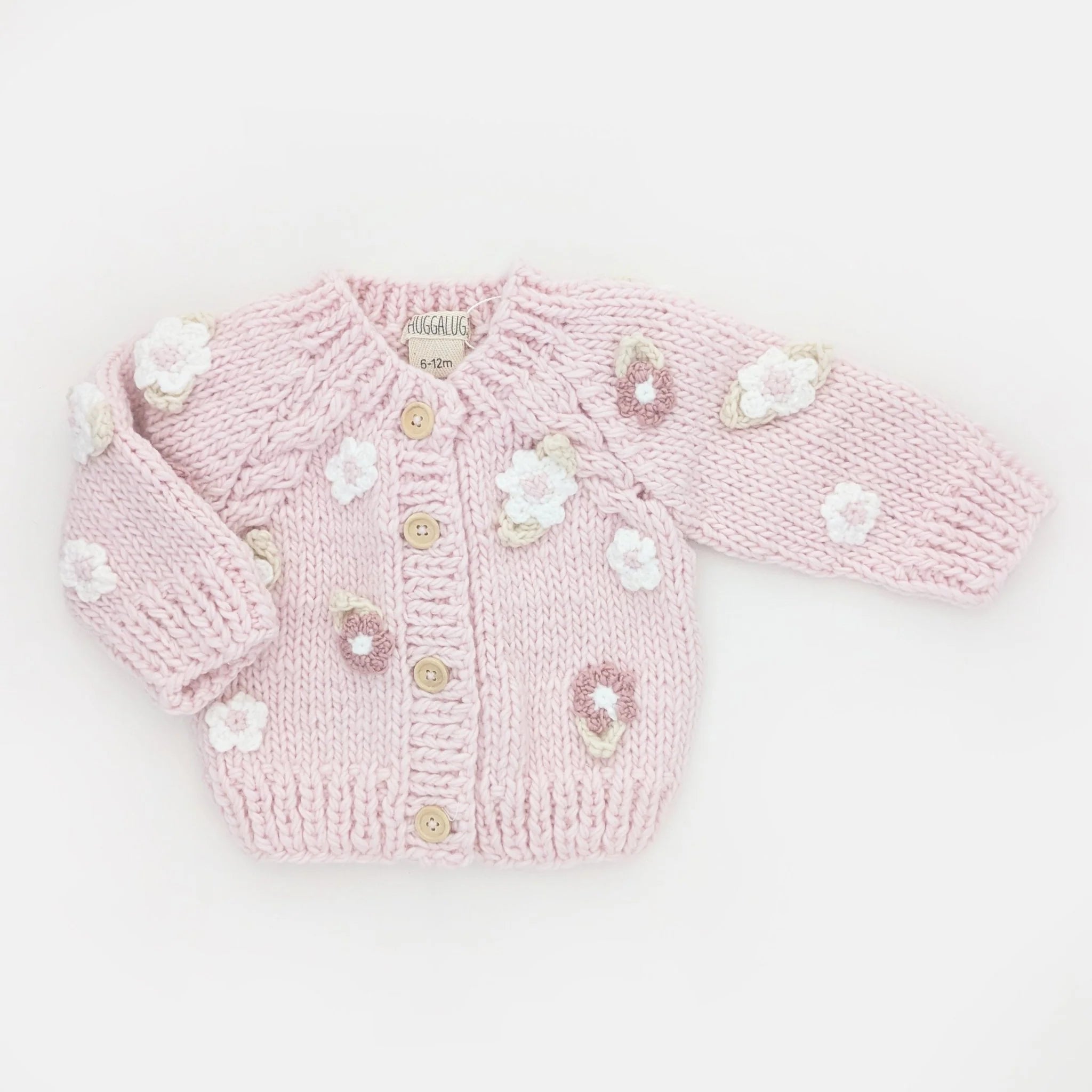 Flower Cardigan Sweater - Blush - Twinkle Twinkle Little One