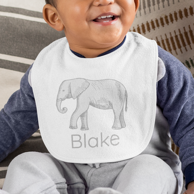 Sugar + Maple Personalized Bib | Elephant - Twinkle Twinkle Little One
