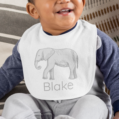 Sugar + Maple Personalized Bib | Elephant - Twinkle Twinkle Little One