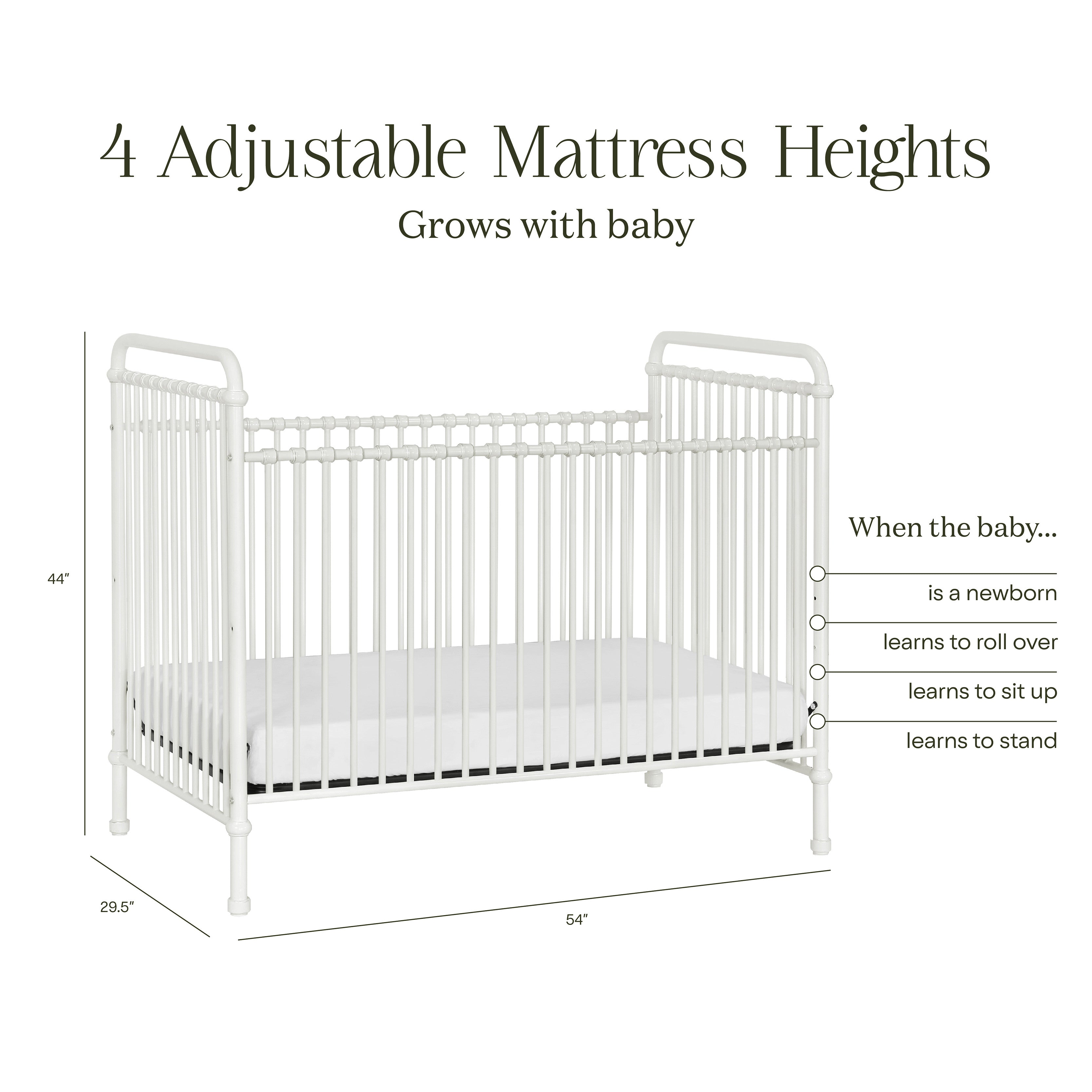 Namesake Abigail 3-in-1 Convertible Crib