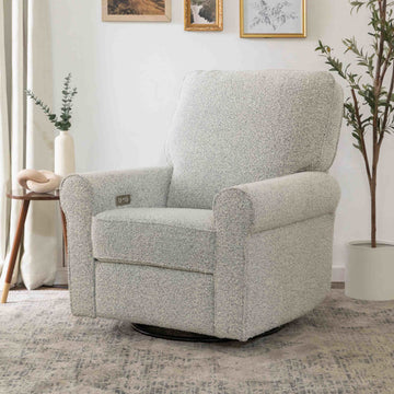 Monogram by Namesake Monroe Power Recliner and Swivel Glider in Boucle - Twinkle Twinkle Little One