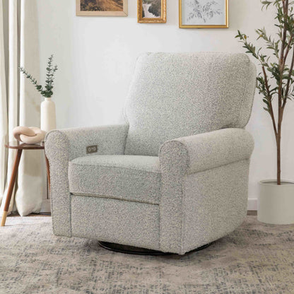 Monogram by Namesake Monroe Power Recliner and Swivel Glider in Boucle - Twinkle Twinkle Little One