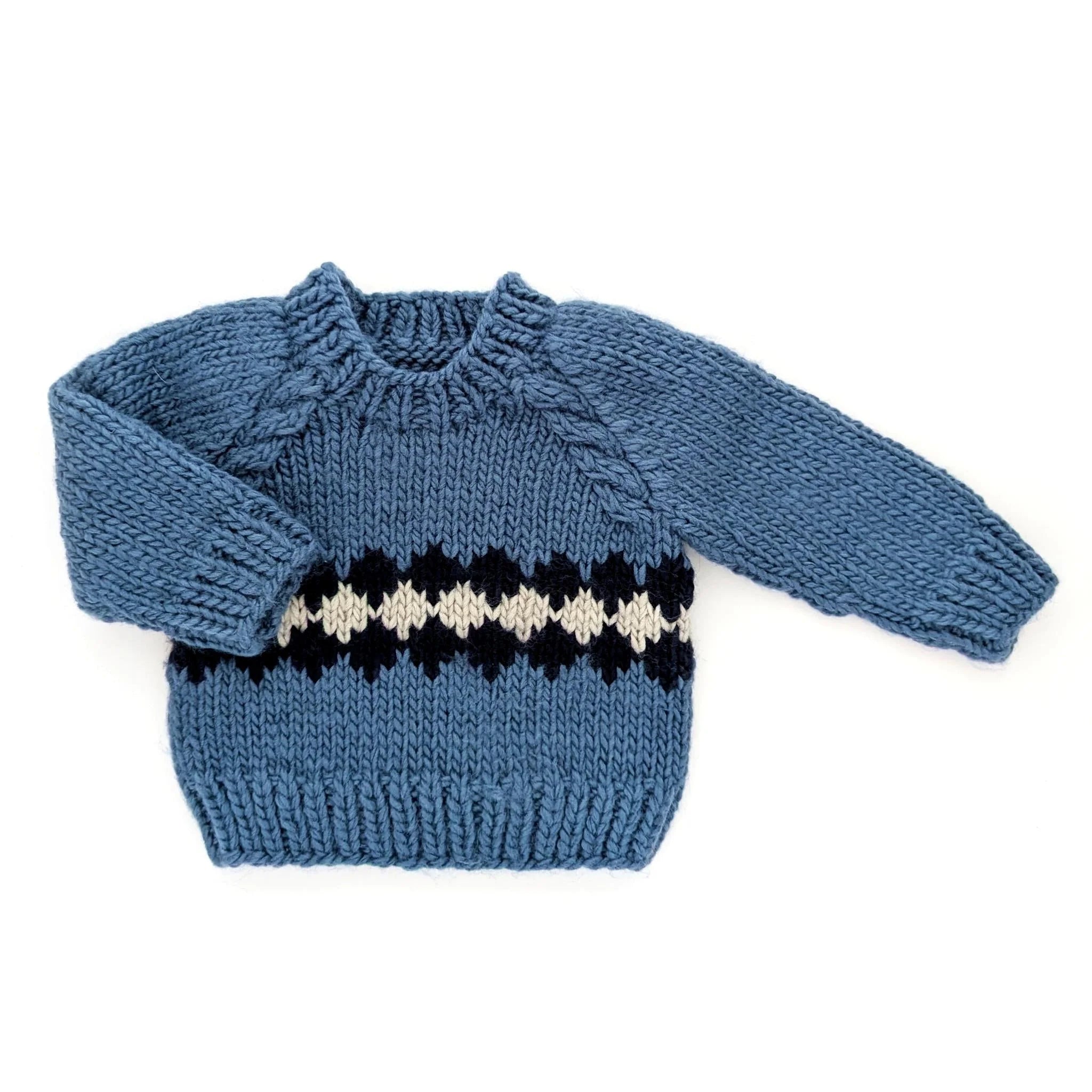 Slate Blue Geo Sweater