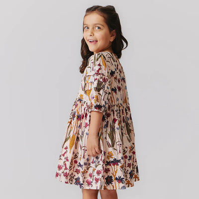 Girls Brooke Dress - Autumn Flowers - Twinkle Twinkle Little One