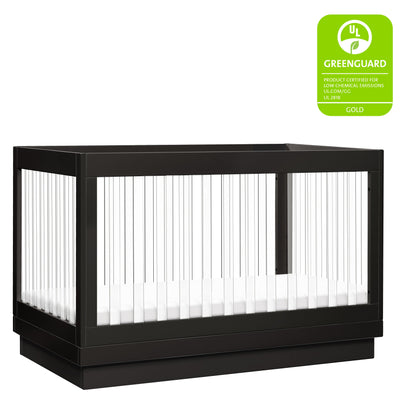Babyletto Harlow Acrylic 3-in-1 Convertible Crib with Toddler Bed Conversion Kit