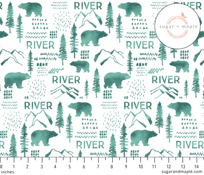 Sugar + Maple Plush Minky Fleece Personalized Blanket | Woodland - Twinkle Twinkle Little One