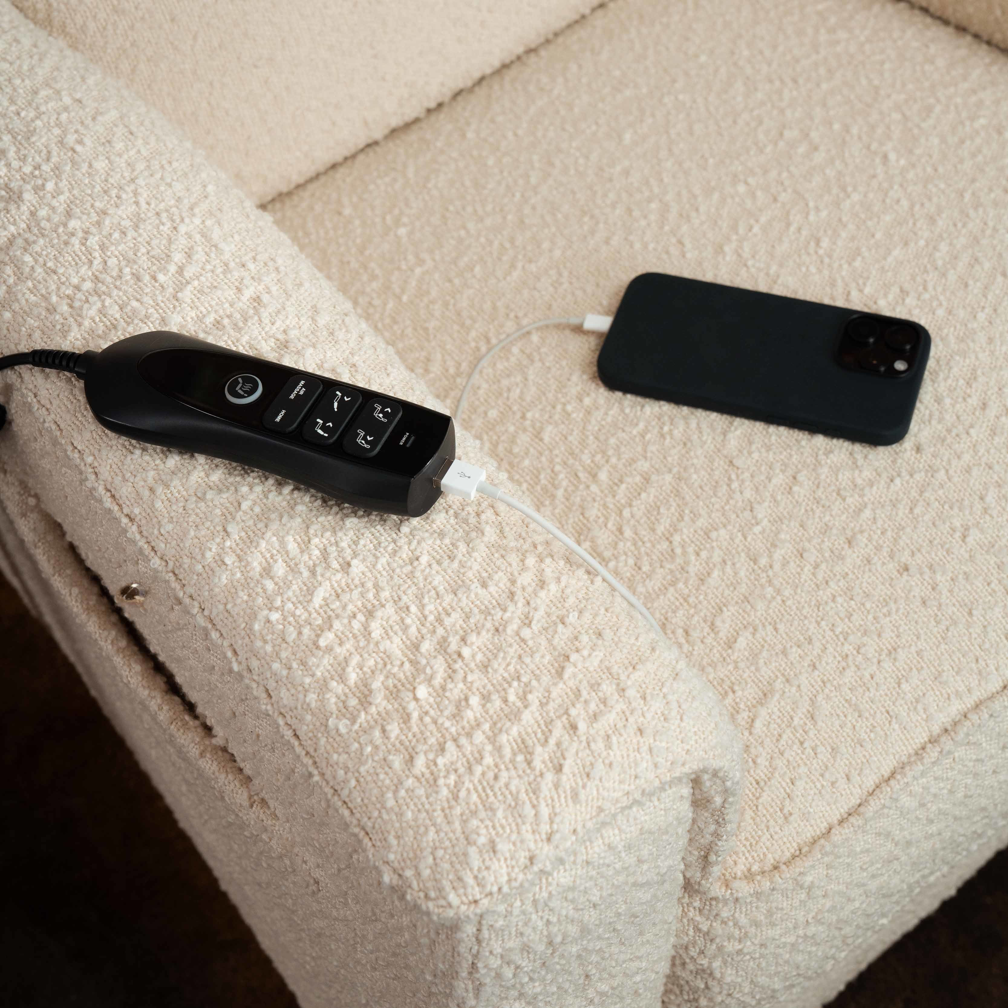 Namesake Willa Deluxe Power Recliner and Swivel Glider with Heat and Massage