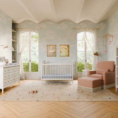 Namesake Liberty 3-in-1 Convertible Spindle Crib with Toddler Bed Conversion Kit