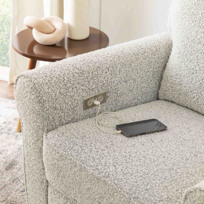 Monogram by Namesake Monroe Power Recliner and Swivel Glider in Boucle - Twinkle Twinkle Little One