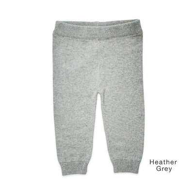 Bear Jacquard Knit Baby Raglan Pullover Sweater & Pant Set - Heather Grey - Twinkle Twinkle Little One