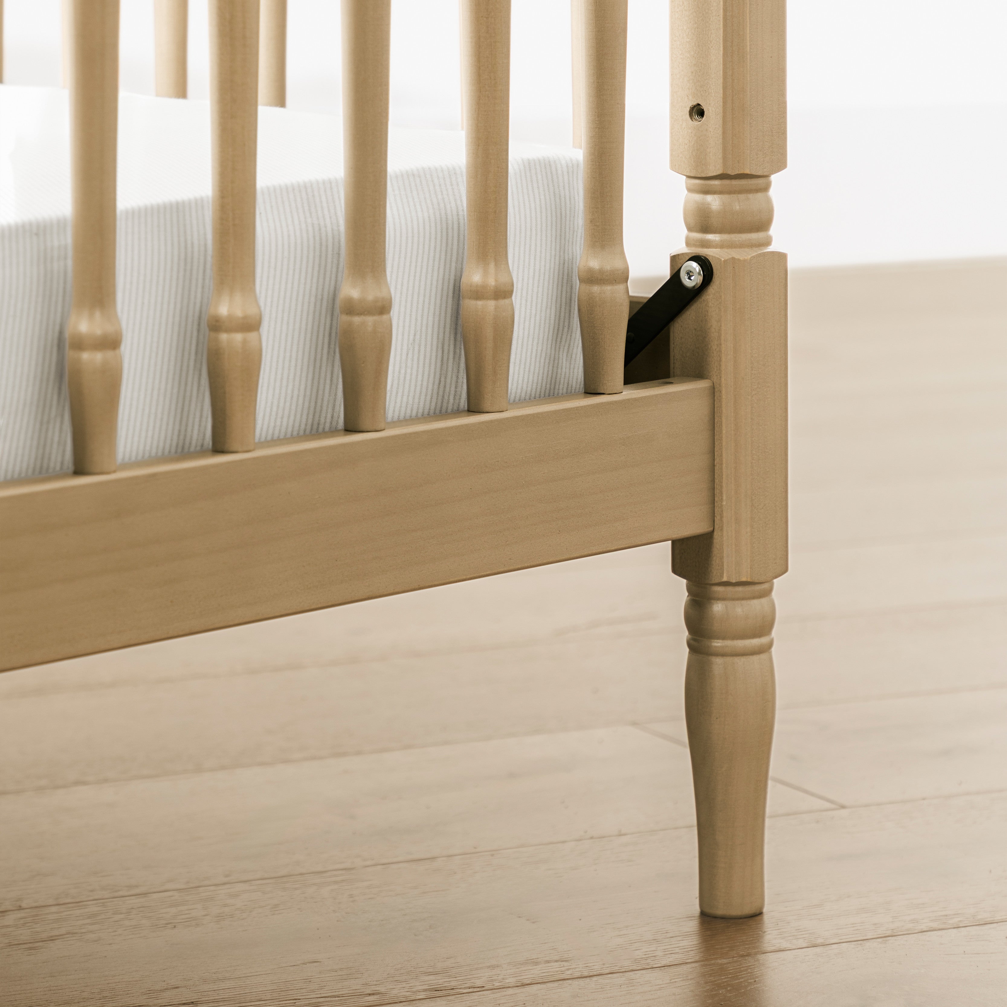 Namesake Liberty 3-in-1 Convertible Spindle Crib with Toddler Bed Conversion Kit