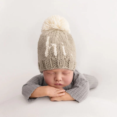 Hi. Pebble Brown Hand Knit Beanie Hat - Twinkle Twinkle Little One