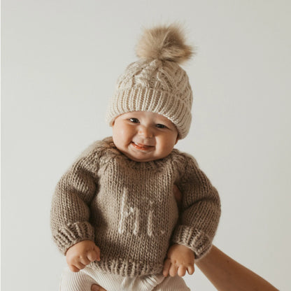 Hi. Pebble Crew Neck Sweater - Twinkle Twinkle Little One