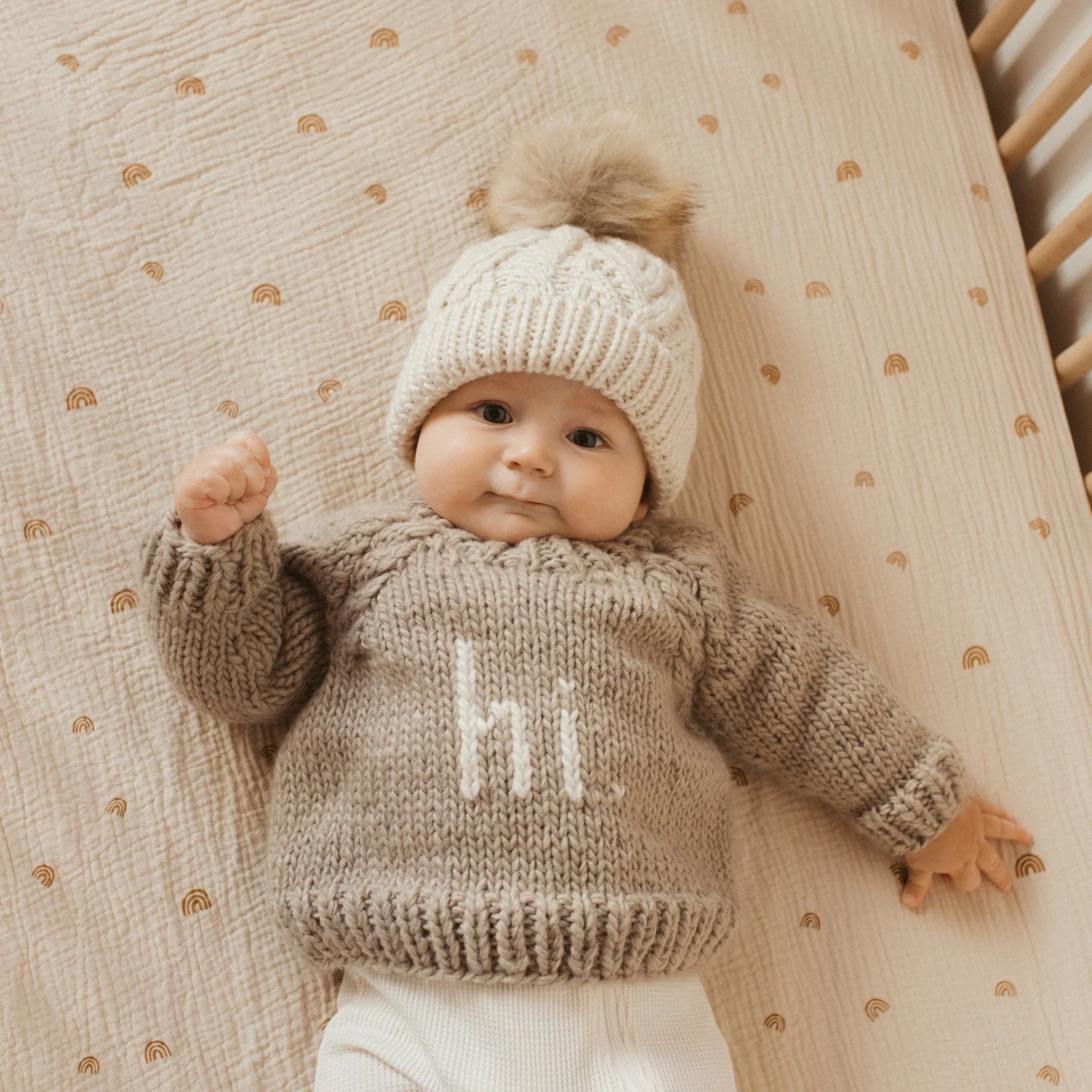 Hi. Pebble Crew Neck Sweater - Twinkle Twinkle Little One
