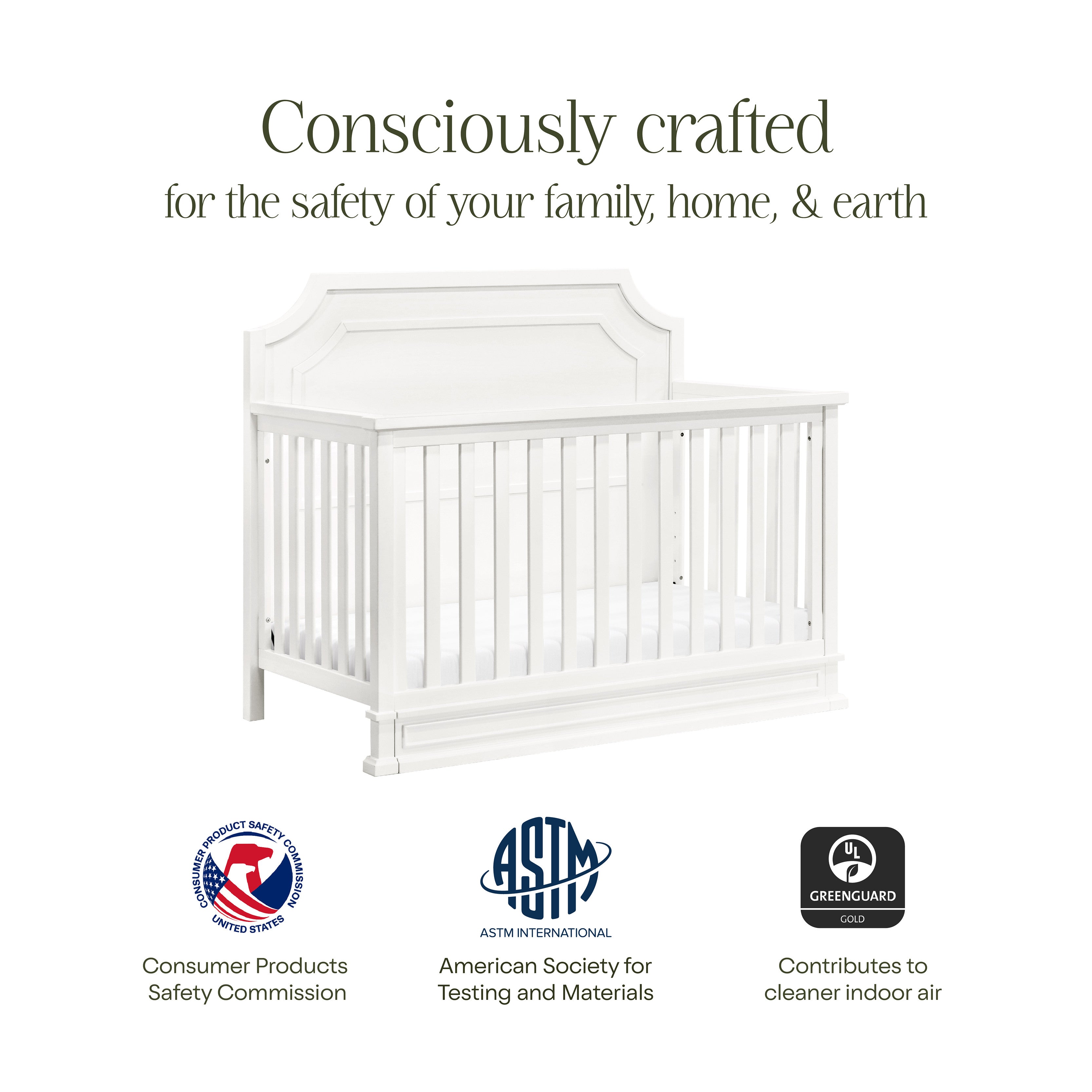 Namesake Emma Regency 4-in-1 Convertible Crib - Twinkle Twinkle Little One