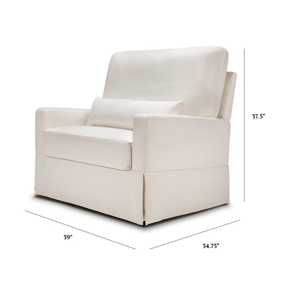 Namesake Crawford Pillowback Chair and a Half Comfort Swivel Glider - Twinkle Twinkle Little One