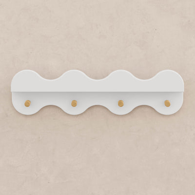 Babyletto Lido Wave Bookshelf with Hooks