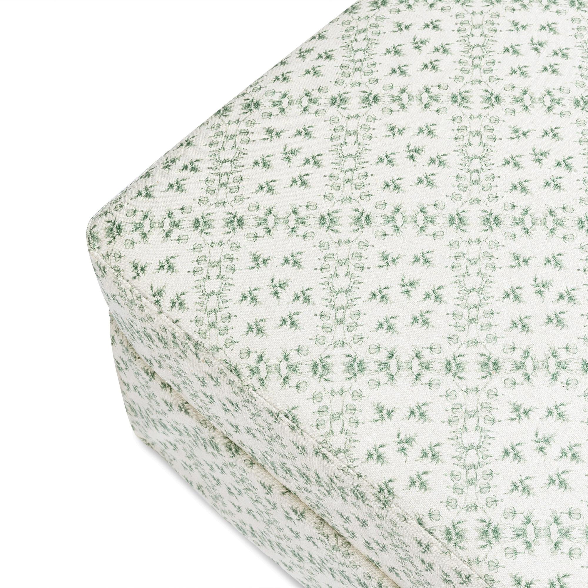 Sarah Flint x Namesake Crawford Gliding Ottoman in Eco-Performance Fabric | Water Repellent & Stain Resistant