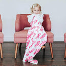 Sugar + Maple Plush Minky Fleece Personalized Blanket | Repeating Name - Twinkle Twinkle Little One