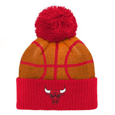 Chicago Bulls Cuffed Knit Pom Hat