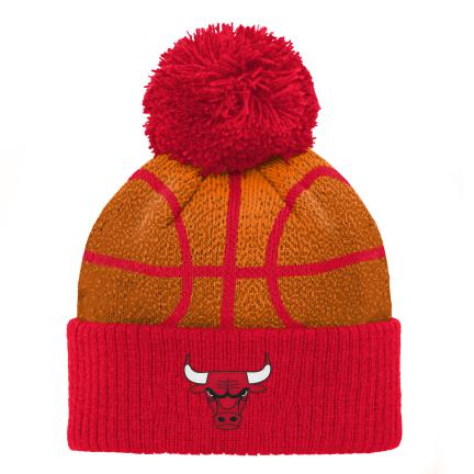 Chicago Bulls Cuffed Knit Pom Hat