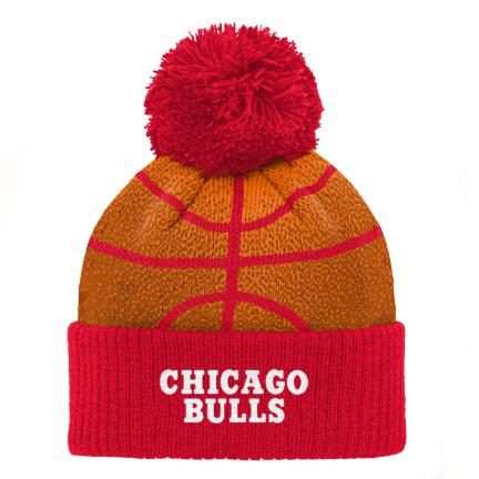 Chicago Bulls Cuffed Knit Pom Hat
