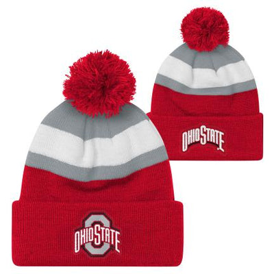 Ohio State University Cuffed Knit Pom Hat
