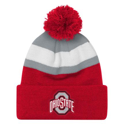 Ohio State University Cuffed Knit Pom Hat