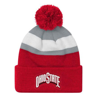 Ohio State University Cuffed Knit Pom Hat